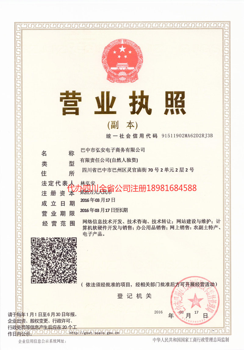 内江内江宏安电子商务有限公司